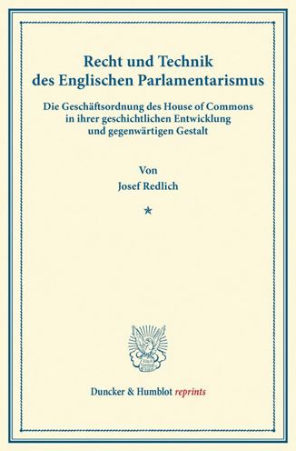 Cover for Redlich · Recht und Technik des Englische (Book) (2013)