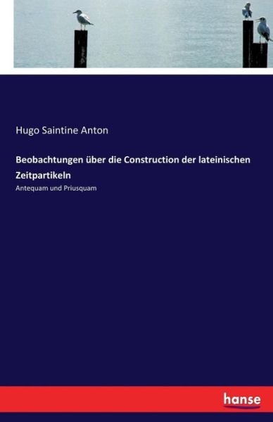Cover for Anton · Beobachtungen über die Constructi (Book) (2017)