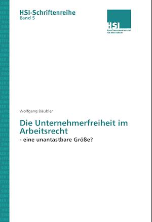 Cover for Däubler · Die Unternehmerfreiheit im Arbe (Book)