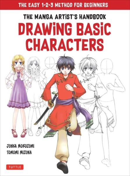 Cover for Junka Morozumi · Drawing Basic Manga Characters: The Complete Guide for Beginners (The Easy 1-2-3 Method for Beginners) (Pocketbok) (2019)