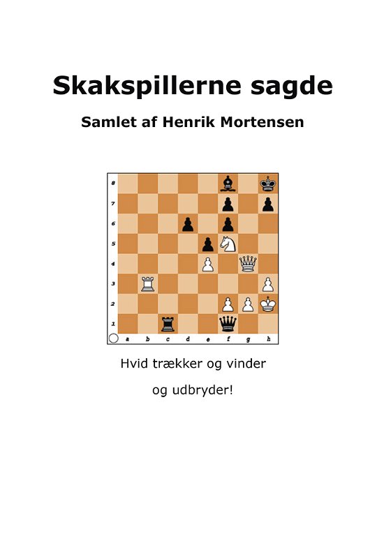 Cover for Henrik Mortensen · Skakspillerne sagde (Hæftet bog) [1. udgave] (2017)