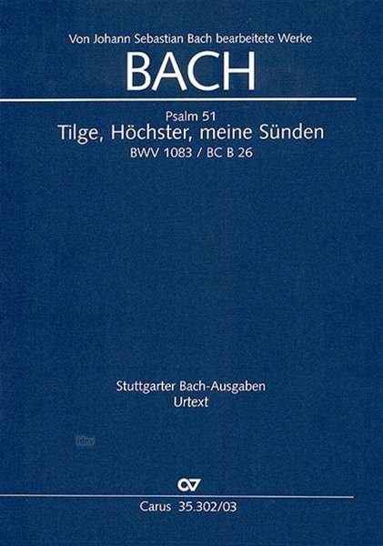 Cover for JS Bach · Tilge,Höchster,KA.CV35.302/03 (Buch)