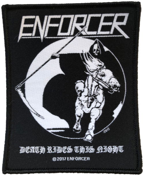 Cover for Enforcer · Patch Death Rides This Night (10 x 8 cm) (MERCH) (2024)