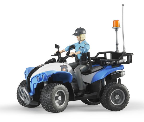 Polizei Quad mit Polizistin und Ausst. - Bruder - Produtos - Bruder Spielwaren - 4001702630102 - 7 de janeiro de 2015