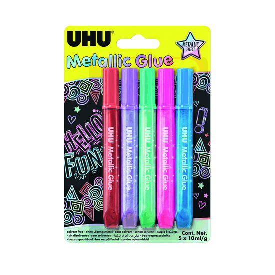 Cover for 5 UHU Glitter Glue Glow in the dark Glitzerstifte (MERCH)