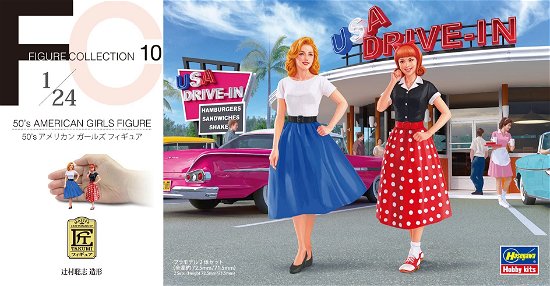 Cover for Hasegawa · 1/24 50'S American Girls Figure 2 Pcs Fc10 (Legetøj)