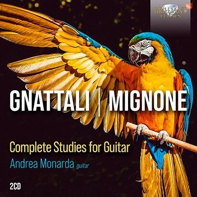 Cover for Andrea Monarda · Gnattali / Mignone: Complete Studies for Guitar (CD) (2022)