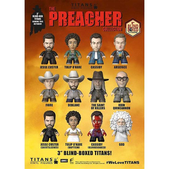 Preacher TITANS: 18 Piece Blind Box Collection (3") - Preacher - Merchandise -  - 5052473184102 - 5. juli 2018