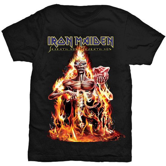 Iron Maiden Unisex T-Shirt: Seventh Son - Iron Maiden - Mercancía - Global - Apparel - 5052905319102 - 31 de mayo de 2013