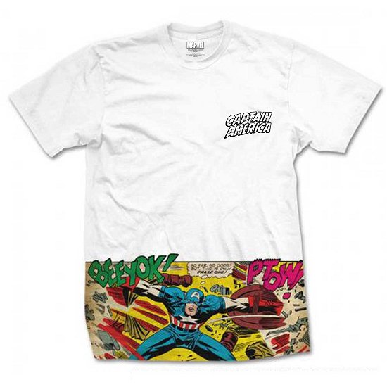 Marvel: Captain America Comic Strip Pocket (T-Shirt Unisex Tg. 2XL) - Marvel Comics - Other - Bravado - 5055979944102 - 