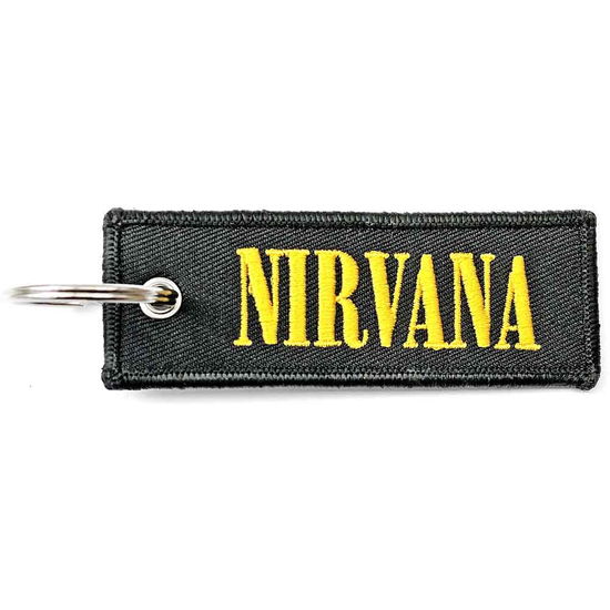 Nirvana Keychain: Logo (Double Sided) - Nirvana - Fanituote -  - 5056368604102 - 