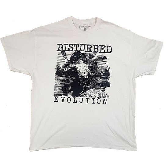 Cover for Disturbed · Disturbed Unisex T-Shirt: Sketch (Ex-Tour) (T-shirt) [size S] [White - Unisex edition]