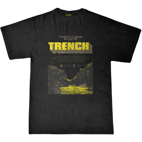 Cover for Twenty One Pilots · Twenty One Pilots Unisex T-Shirt: Trench Cliff (T-shirt) [size S] [Black - Unisex edition]