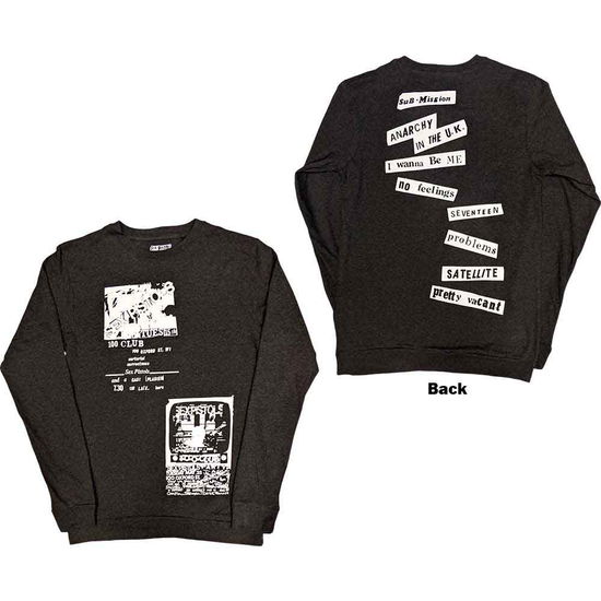 The Sex Pistols Unisex Long Sleeve T-Shirt: 100 Club (Back Print) - Sex Pistols - The - Merchandise -  - 5056561050102 - 