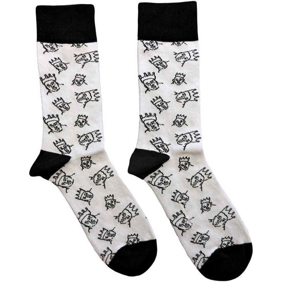 Biggie Smalls Unisex Ankle Socks: Hand-Drawn (UK Size 7 - 11) - Biggie Smalls - Merchandise -  - 5056561092102 - 