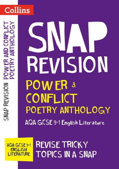 Cover for Collins GCSE · AQA Poetry Anthology Power and Conflict Revision Guide: Ideal for Home Learning, 2022 and 2023 Exams - Collins GCSE Grade 9-1 SNAP Revision (Paperback Book) (2018)