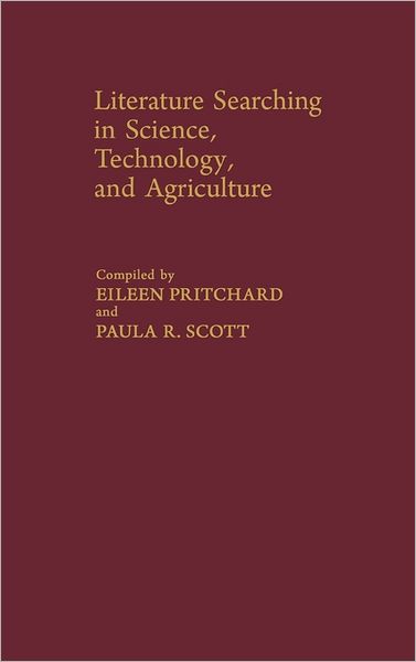 Cover for Eileen Pritchard · Literature Searching (Hardcover Book) (1984)