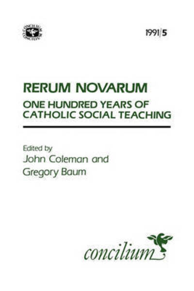 Cover for Gregory Baum · Concilium 1991/5 Rerum Novarum (Paperback Book) (1991)