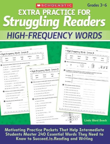 Cover for Linda Beech · Extra Practice for Struggling Readers: High-frequency Words: Motivating Practice Packets That Help Intermediate Students Master 240 Essential Words They Need to Know to Succeed in Reading and Writing (Paperback Book) (2010)