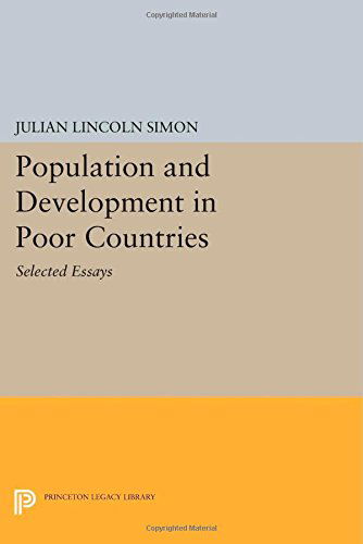 Cover for Julian Lincoln Simon · Population and Development in Poor Countries: Selected Essays - Princeton Legacy Library (Paperback Book) (2014)