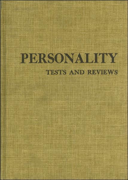 Cover for Buros Center · Personality Tests and Reviews I (Tests in Print (Buros)) (V. 1) (Hardcover Book) (1970)