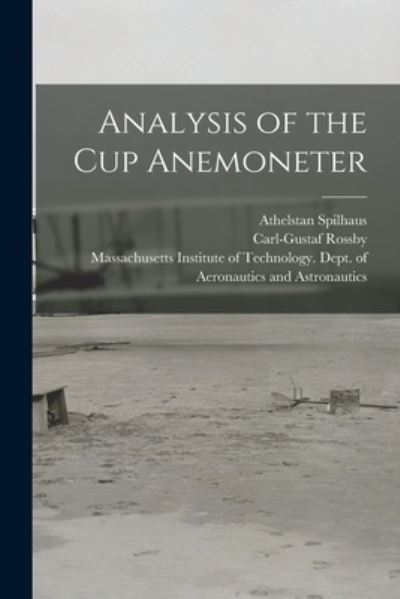 Cover for Athelstan Spilhaus · Analysis of the Cup Anemoneter (Paperback Book) (2021)