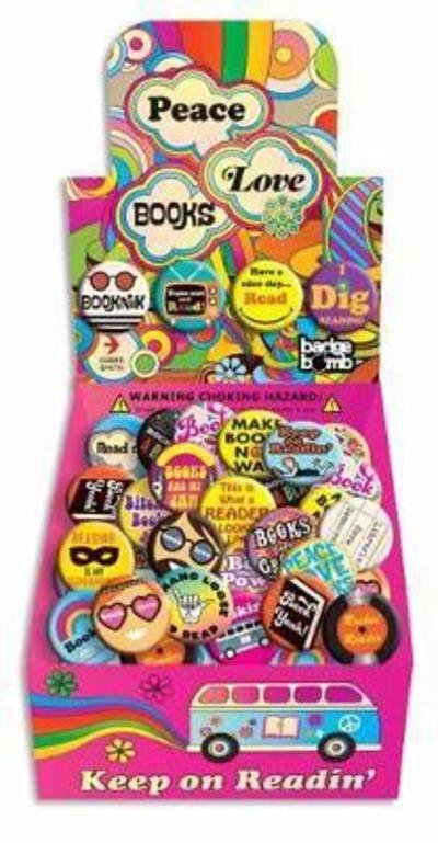 Cover for Gibbs Smith · Peace, Love and Books Button Box (Print) (2018)