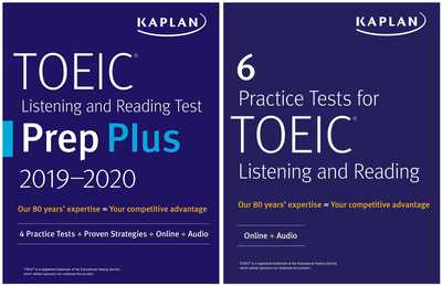 Cover for Kaplan Test Prep · TOEIC Prep Set: 2 Books + Online - Kaplan Test Prep (Paperback Book) (2019)