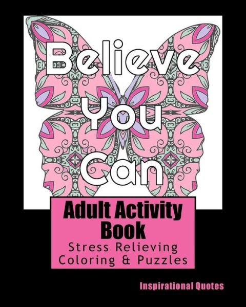 Cover for Adult Activity Books · Adult Activity Book Inspirational Quotes (Pocketbok) (2017)