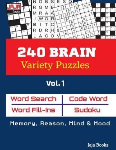 Cover for Jaja Books · 240 Brain Variety Puzzles, Vol 1 (Paperback Book) (2018)