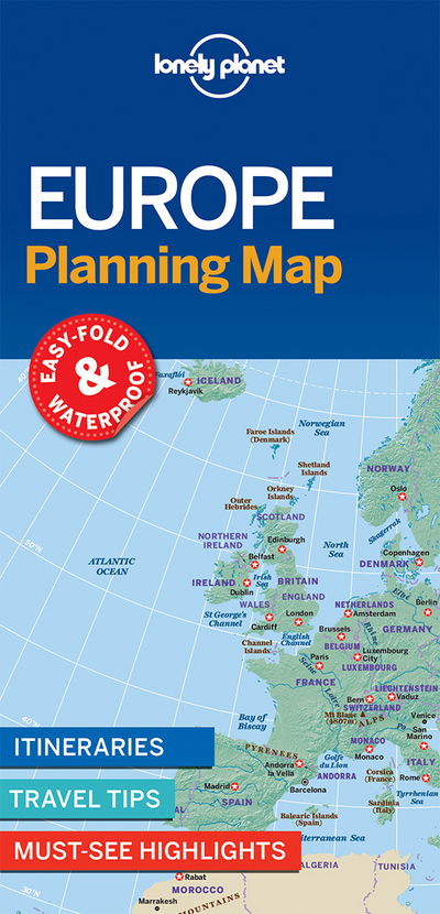 Lonely Planet Europe Planning Map: Durable Full-Color Travel Map with Easy-Fold Format, Slipcase & Itineraries - Map - Lonely Planet - Livros - Lonely Planet Global Limited - 9781786579102 - 13 de outubro de 2017