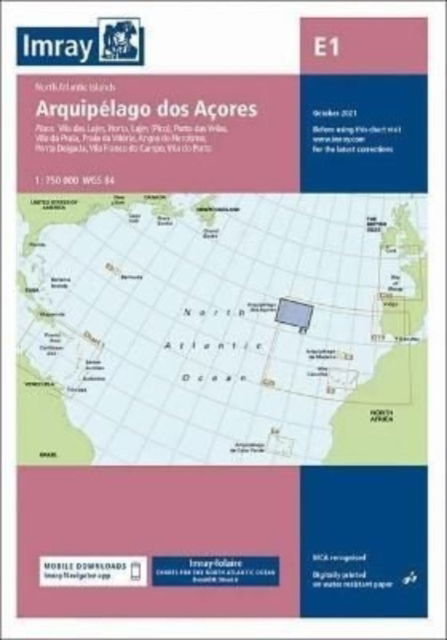 Cover for Imray · Imray Chart E1: Arquipelago dos Acores - E Charts (Map) [New edition] (2021)