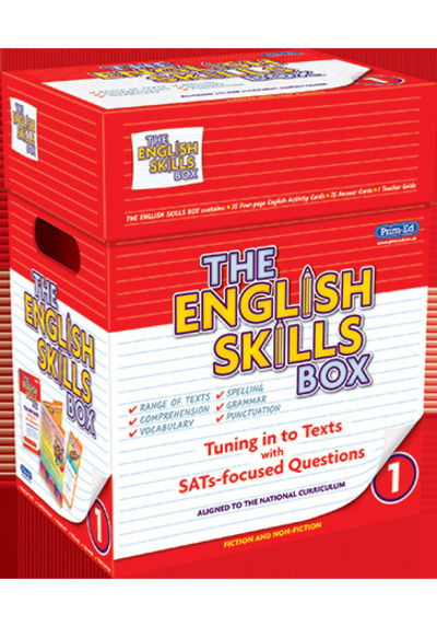 Cover for Prim-Ed Publishing · The English Skills Box 1: Tuning in to Texts with SATs Focused Questions - The English Skills Box (Book) (2019)