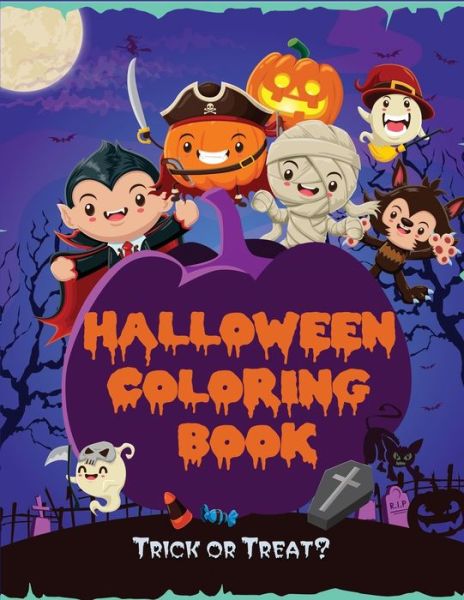 Cover for Blue Wave Press · Halloween Coloring Book (Paperback Book) (2018)