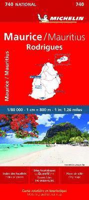 Maurice (Mauritius) - Michelin National Map 740 - Michelin - Books - Michelin Editions des Voyages - 9782067259102 - March 16, 2023