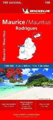 Maurice (Mauritius) - Michelin National Map 740 - Michelin - Bøger - Michelin Editions des Voyages - 9782067259102 - 16. marts 2023