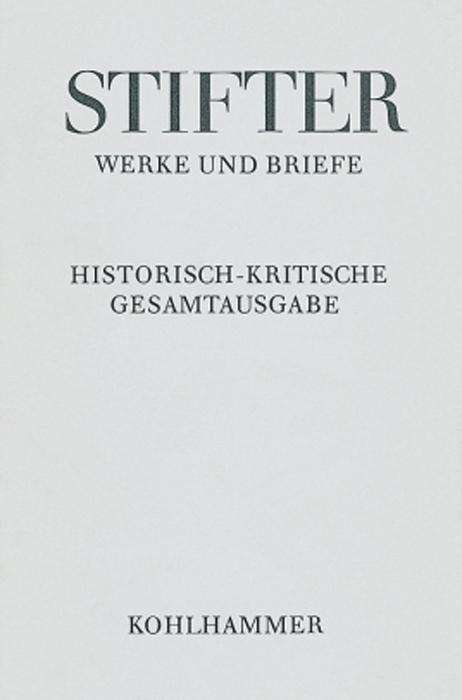 Cover for Adalbert Stifter · Studien (Adalbert Stifter: Werke Und Briefe) (German Edition) (Innbunden bok) [German edition] (1980)