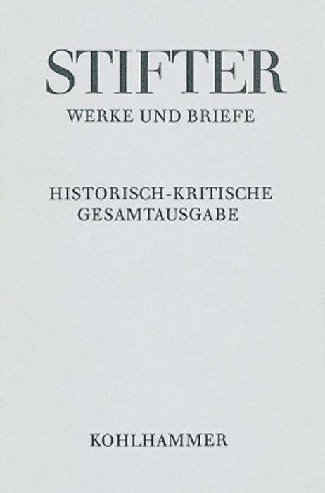 Cover for Adalbert Stifter · Studien (Adalbert Stifter: Werke Und Briefe) (German Edition) (Hardcover Book) [German edition] (1980)