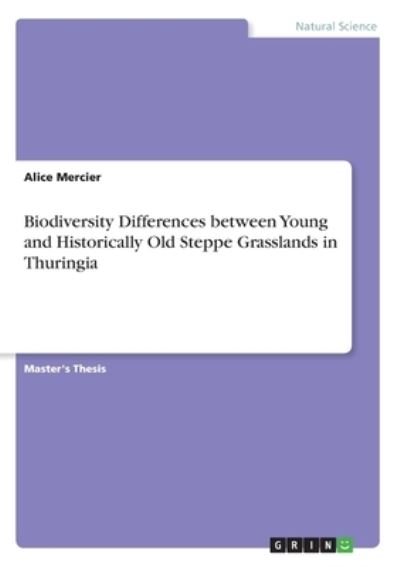 Cover for Mercier · Biodiversity Differences betwee (Book)
