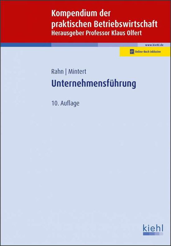 Unternehmensführung - Rahn - Livros -  - 9783470430102 - 