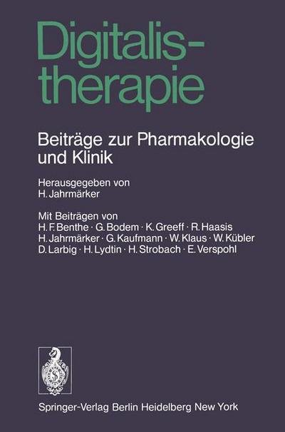 Cover for H Jahrmarker · Digitalistherapie (Taschenbuch) (1975)
