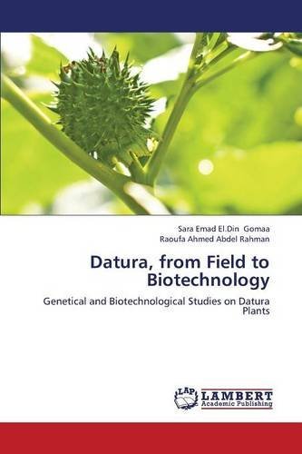 Cover for Gomaa Sara Emad El Din · Datura, from Field to Biotechnology (Pocketbok) (2013)