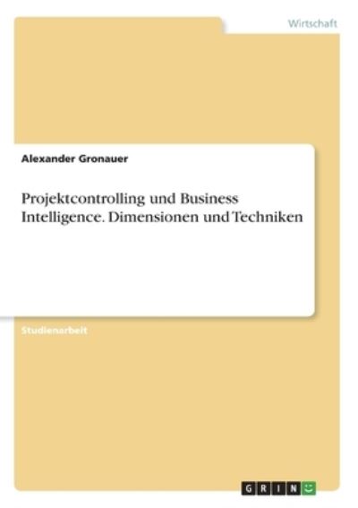 Cover for Seeberger · Projektcontrolling und Busine (Book)