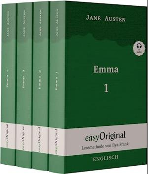 Cover for Jane Austen · Emma - Teile 1-4 (Buch + Audio-Online) - Lesemethode von Ilya Frank - Zweisprachige Ausgabe Englisch-Deutsch (Bog) (2022)