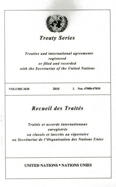 Cover for United Nations · Treaty Series 2638 - Treaty Series (Paperback Bog) (2013)