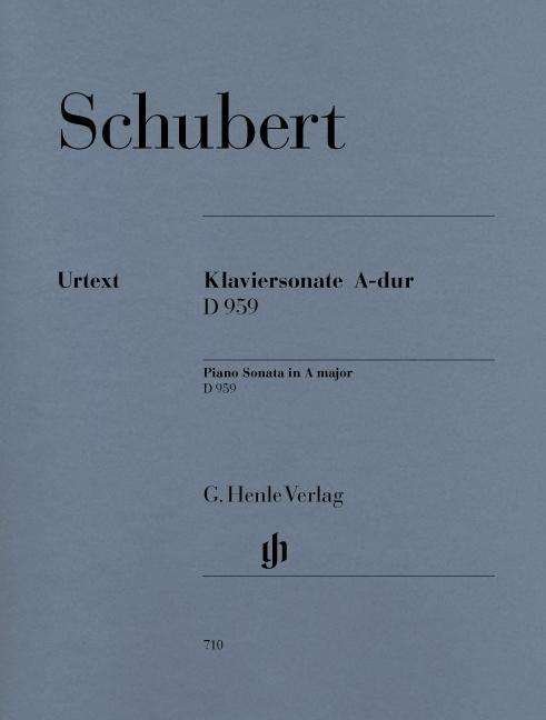Klavierson.A-Dur D959.HN710 - Schubert - Boeken - SCHOTT & CO - 9790201807102 - 6 april 2018