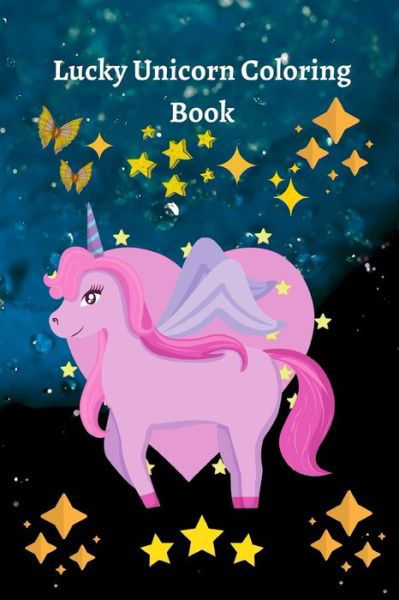Lucky Unicorn Coloring Book - 8414 Midas Print - Boeken - Independently Published - 9798612410102 - 10 februari 2020