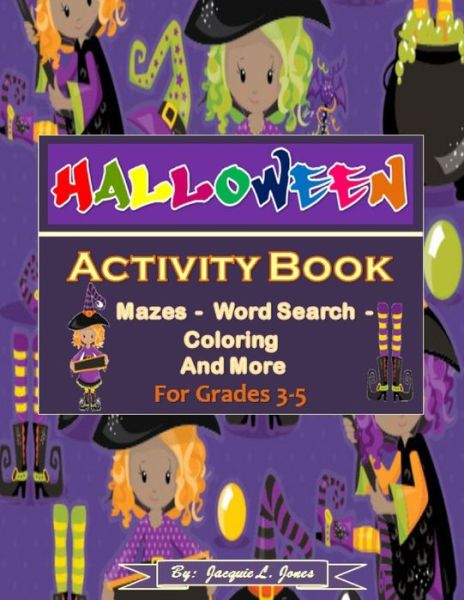 Cover for Jacquie Jones · Halloween Activity Book for Grades 3-5 (Paperback Book) (2020)