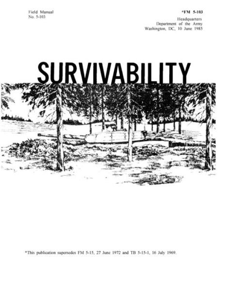 Cover for U S Army · FM 5-103 Survivability (Paperback Book) (2021)
