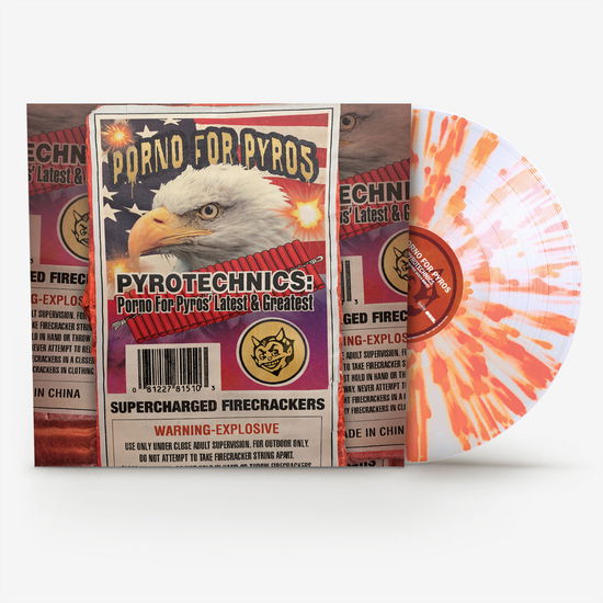 Porno for Pyros · Pyrotechnics: Porno For Pyros' (LP) [Rocktober 2024 Clear With Orange Splatter Vinyl edition] (2024)